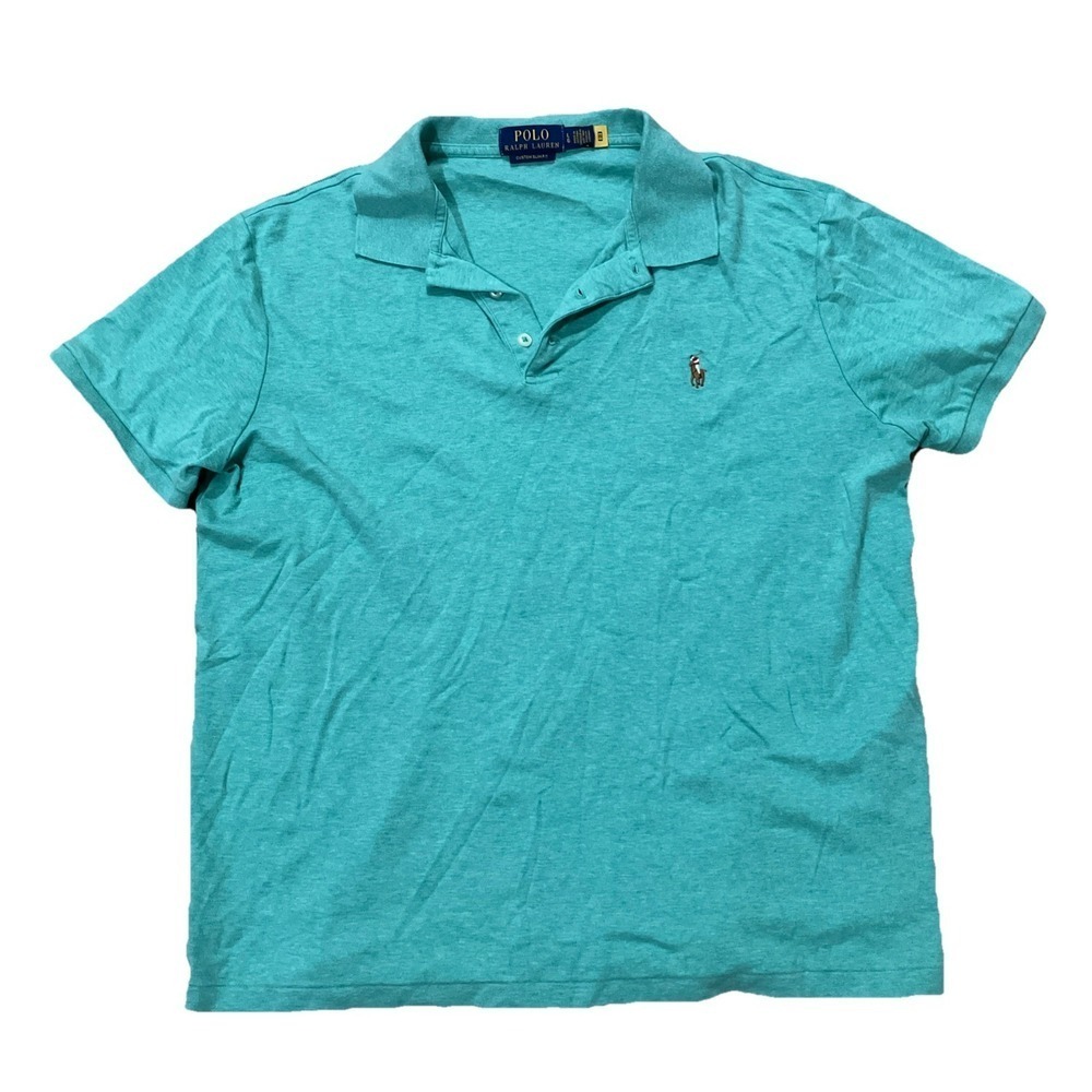 Polo‎ Ralph Lauren Custom Slim Fit Polo L Turquoise